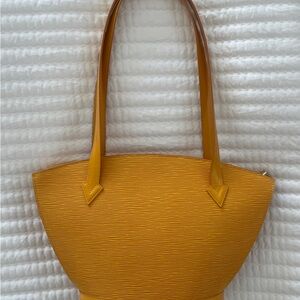 LOUIS VUITTON Saint Jacques Epi Leather Double Top Handle Bag